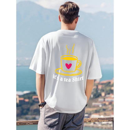 Men's T-Shirt Printed in USA|180GSM Front & Back DTF
