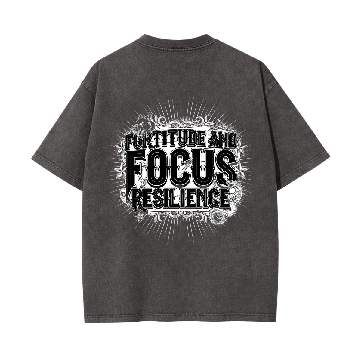 Fortitude and Focus Graphic Tee | Resilience Streetwear T Shirt