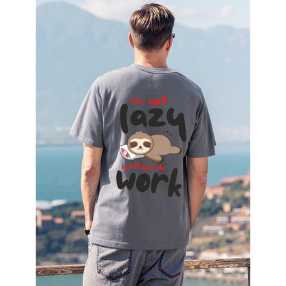 Men's T-Shirt Printed in USA|180GSM Front & Back DTF