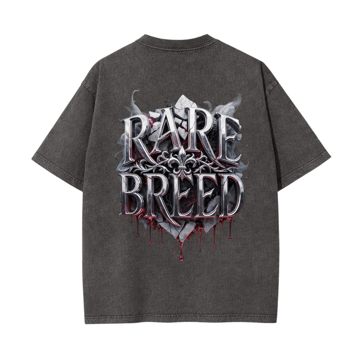 Rare Breed Graphic Tee | Chrome Metal Streetwear T Shirt