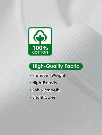 Textile label on fabric with 100% cotton logo and quality attributes.