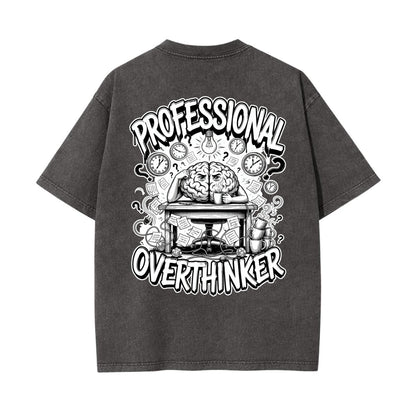 Professional Overthinker Graphic T Shirt | Funny Introvert Tee