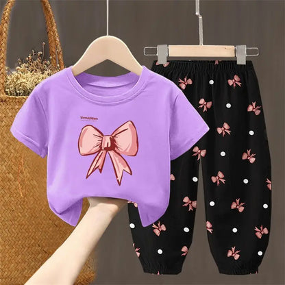 Cute Fashion T-shirt Top Pants