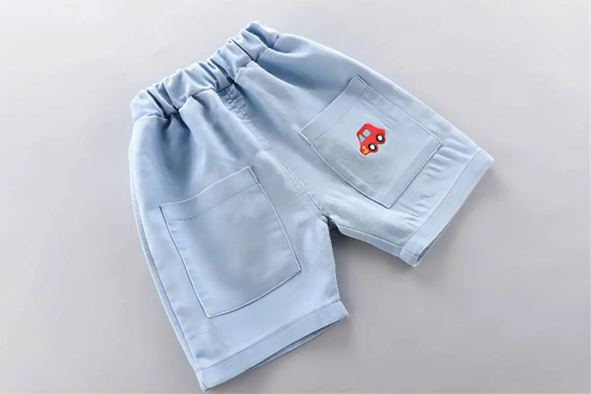 Polo Shirt Denim Shorts