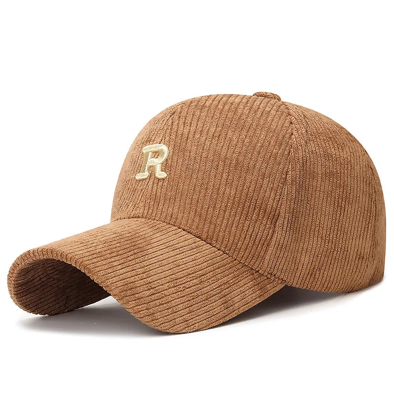 3D ‘R’ Corduroy Baseball Cap