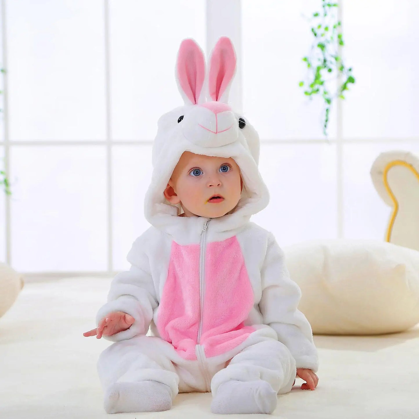 Baby Rompers  Hooded Blanket