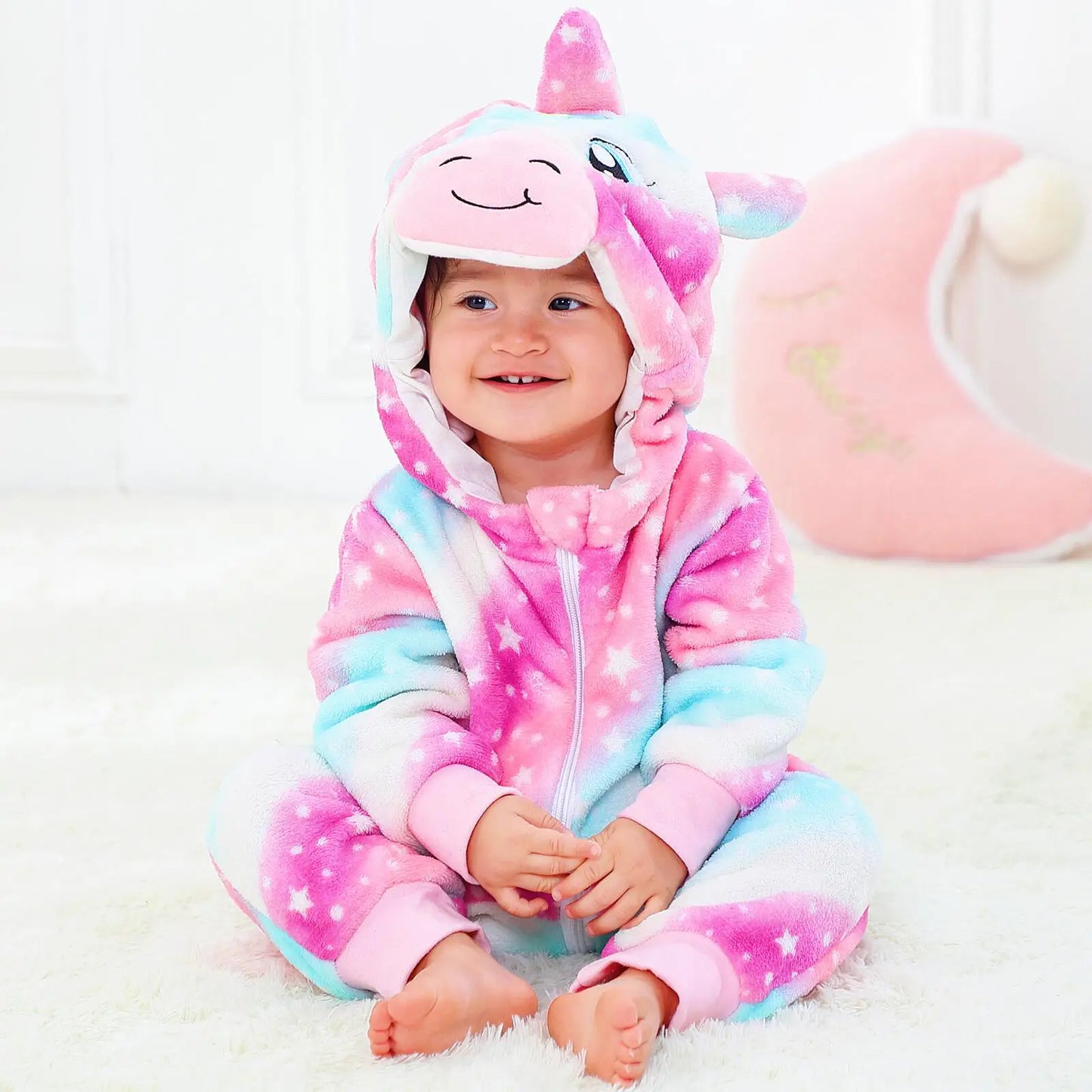 Baby Rompers  Hooded Blanket