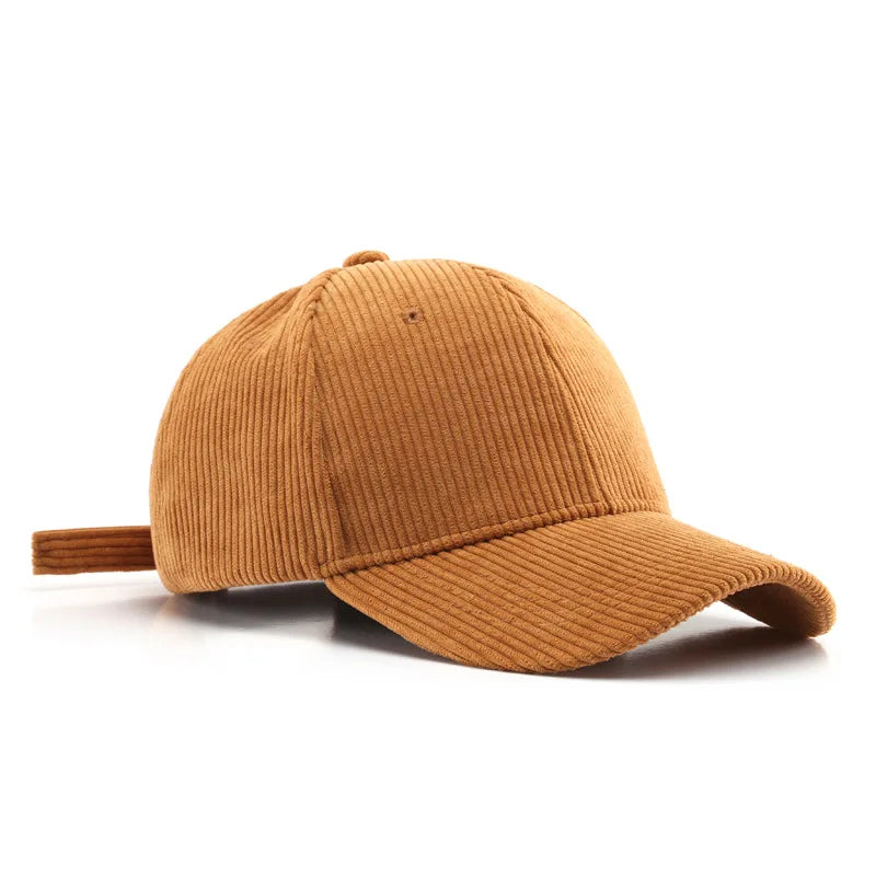 Adjustable Corduroy Baseball Cap | Unisex cord Hat