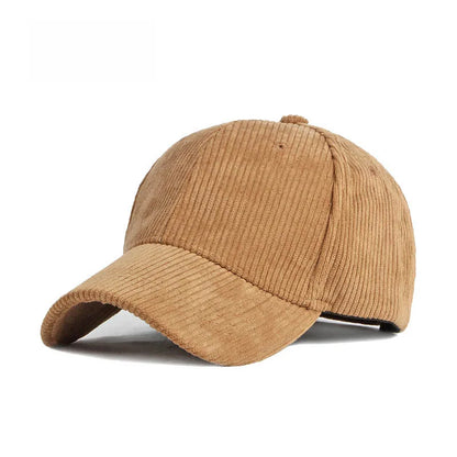 Adjustable Corduroy Baseball Cap | Unisex cord Hat