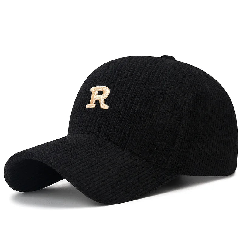 3D ‘R’ Corduroy Baseball Cap