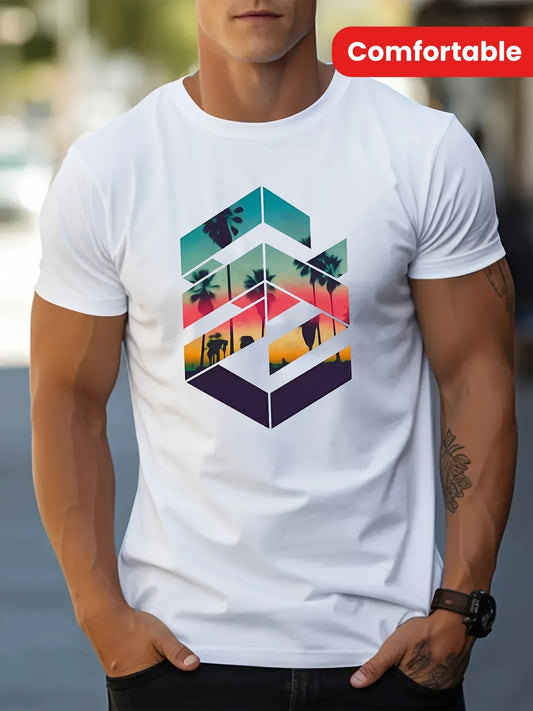 Geometric Print Tee