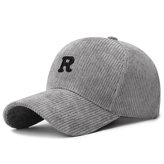 3D ‘R’ Corduroy Baseball Cap