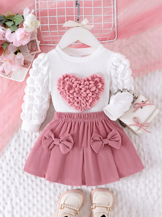 Cute Bubble Sleeves, Love Chapter Top