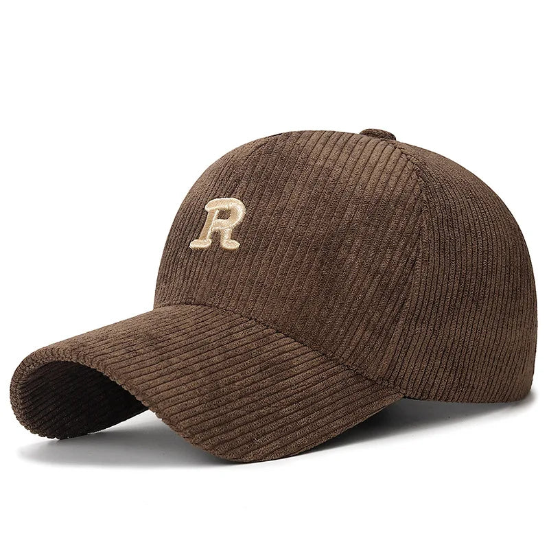 3D ‘R’ Corduroy Baseball Cap