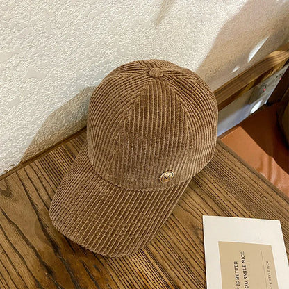 “Corduroy Baseball Cap – Unisex Autumn/Winter Snapback”