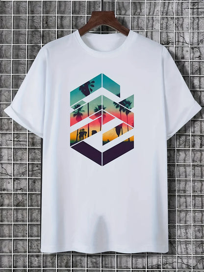 Geometric Print Tee