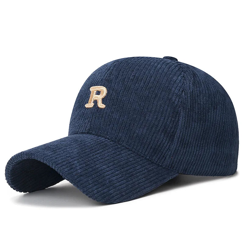 3D ‘R’ Corduroy Baseball Cap