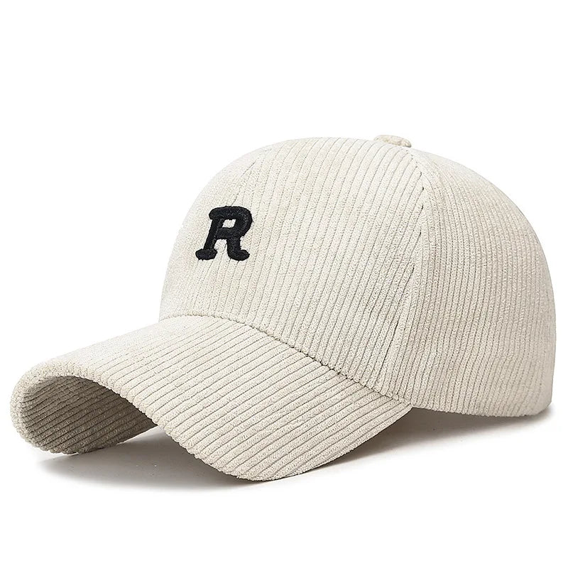 3D ‘R’ Corduroy Baseball Cap