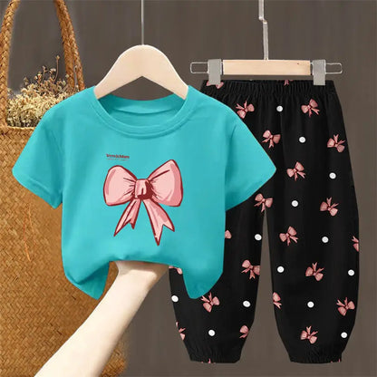 Cute Fashion T-shirt Top Pants