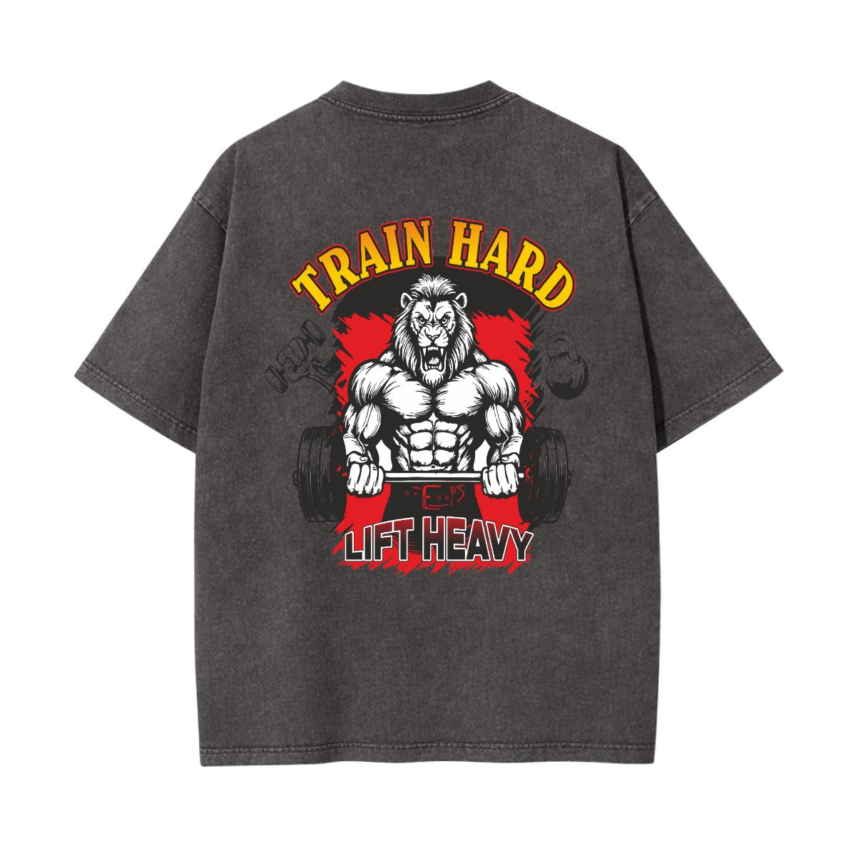 Unisex Heavyweight Washed T-shirt Printed in USA|250GSM Cotton DTG  Double-sided