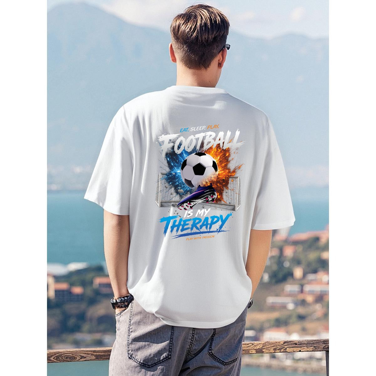 Football Is My Therapy T Shirt | Soccer Player Graphic Tee