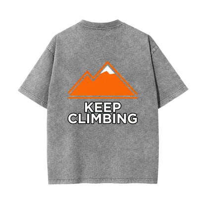 Keep Climbing Mountain T Shirt | Minimalist Adventure Graphic Tee