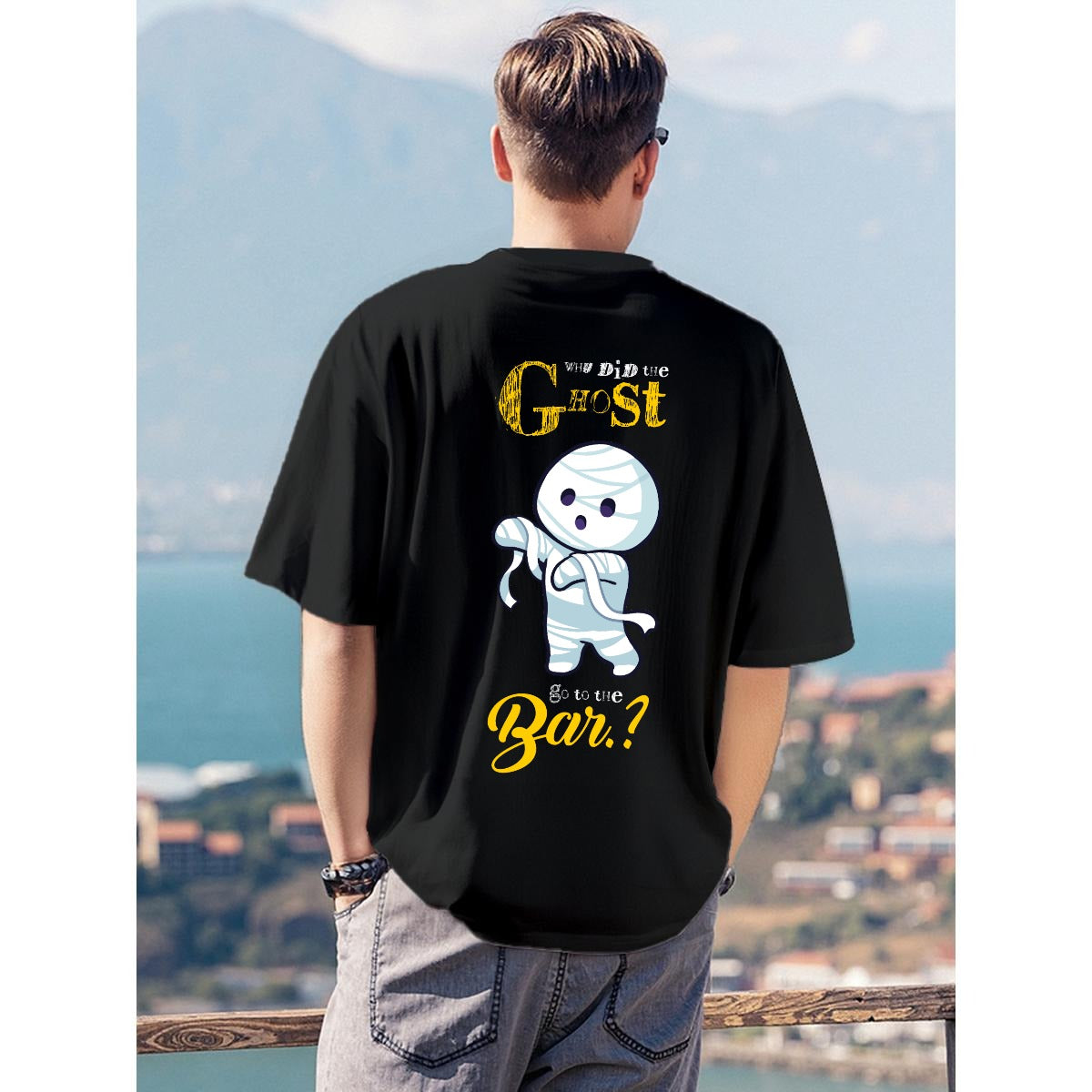 Men's T-Shirt Printed in USA|180GSM Front & Back DTF