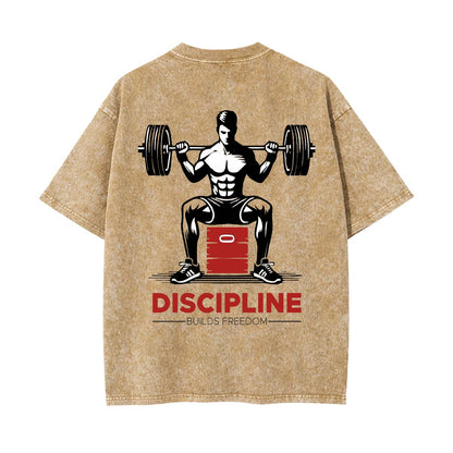 Unisex Heavyweight Washed T-shirt Printed in USA|250GSM Cotton DTG  Double-sided