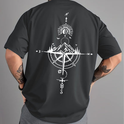 Oversized Relaxed Vintage Compass Tee