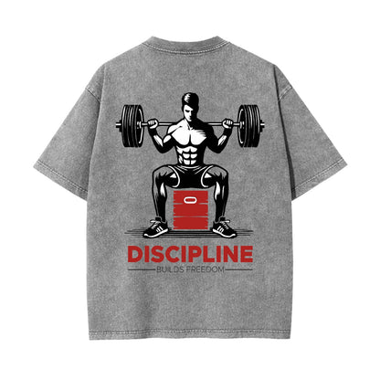 Unisex Heavyweight Washed T-shirt Printed in USA|250GSM Cotton DTG  Double-sided