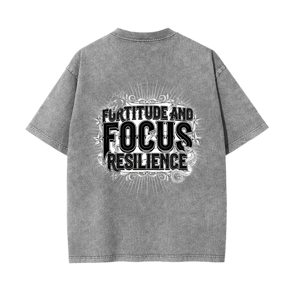 Fortitude and Focus Graphic Tee | Resilience Streetwear T Shirt