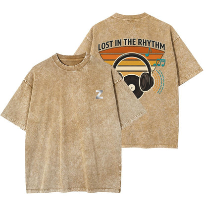 Lost In The Rhythm T Shirt | Retro Music Graphic Tee
