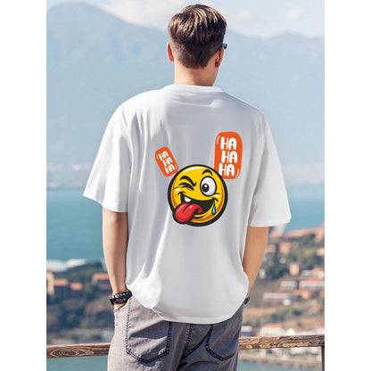 Men's T-Shirt Printed in USA|180GSM Front & Back DTF