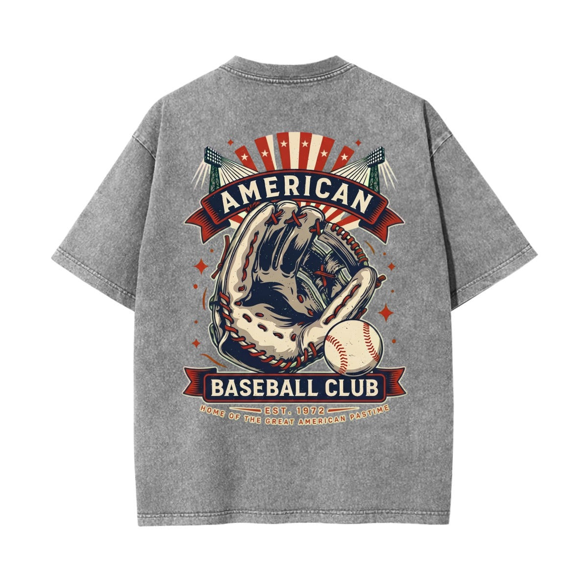 Unisex Heavyweight Washed T-shirt Printed in USA|250GSM Cotton DTG  Double-sided