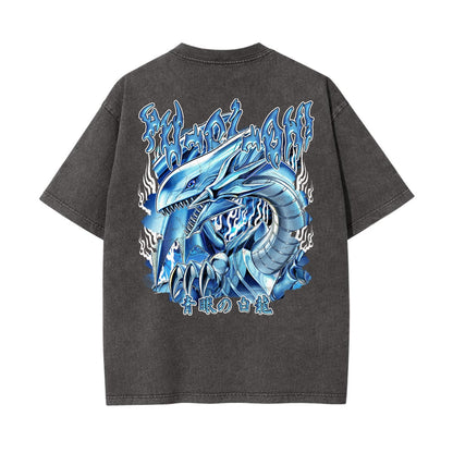 Unisex Heavyweight Washed T-shirt Printed in USA|250GSM Cotton DTG  Double-sided