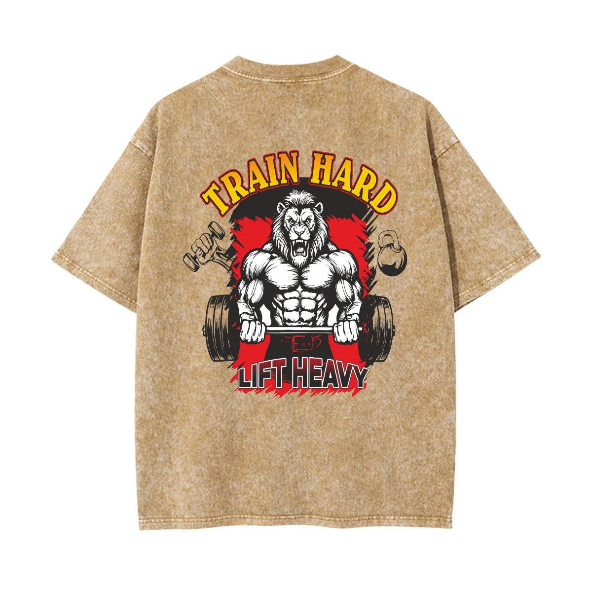 Unisex Heavyweight Washed T-shirt Printed in USA|250GSM Cotton DTG  Double-sided