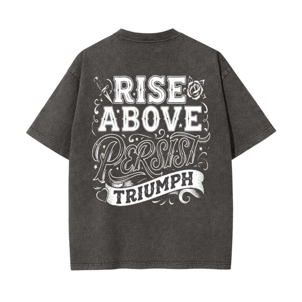 Rise Above Graphic Tee | Gym Streetwear T-Shirt