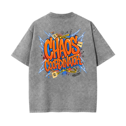Chaos Coordinator Graphic T Shirt | Y2K Comic Pop Art Tee