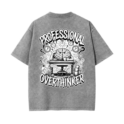 Professional Overthinker Graphic T Shirt | Funny Introvert Tee