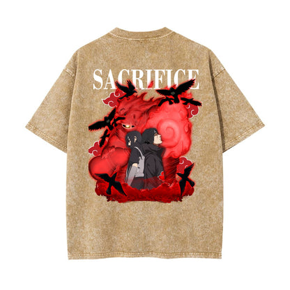 Unisex Heavyweight Washed T-shirt Printed in USA|250GSM Cotton DTG  Double-sided