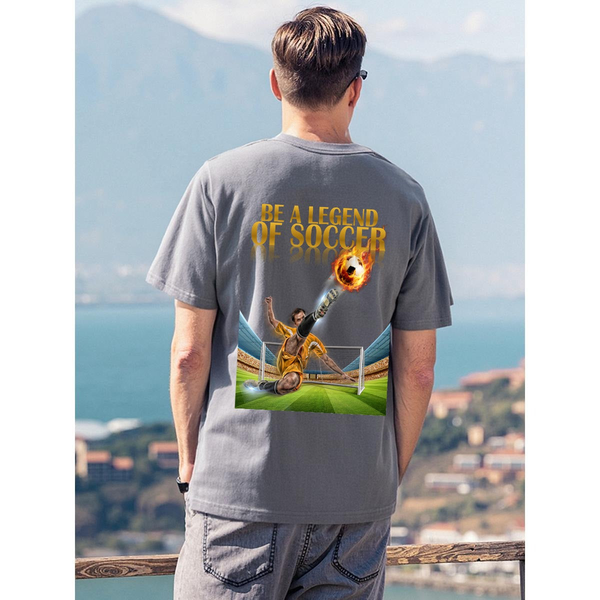 Be A Legend Of Soccer T Shirt | Soccer Player Graphic Tee