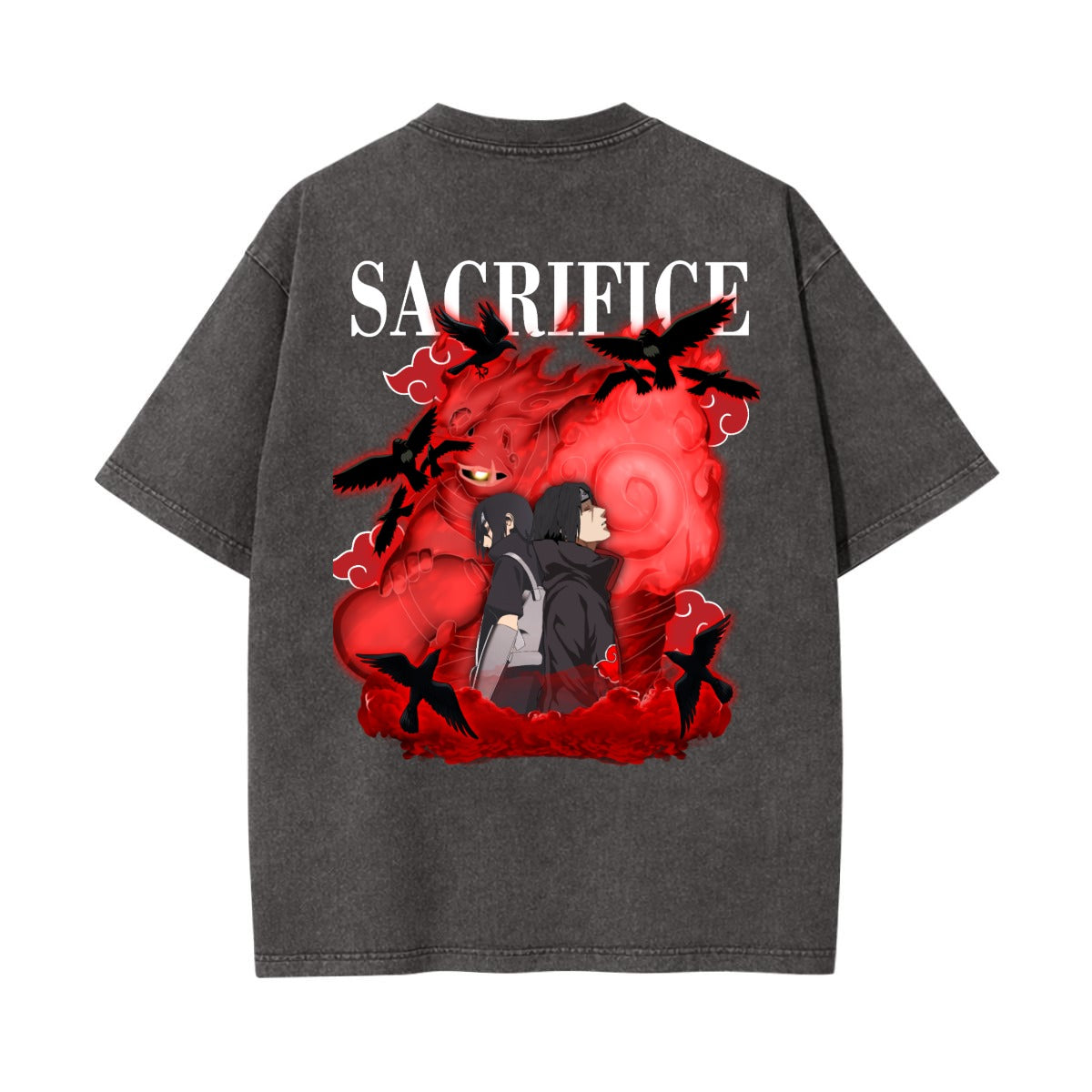 Unisex Heavyweight Washed T-shirt Printed in USA|250GSM Cotton DTG  Double-sided