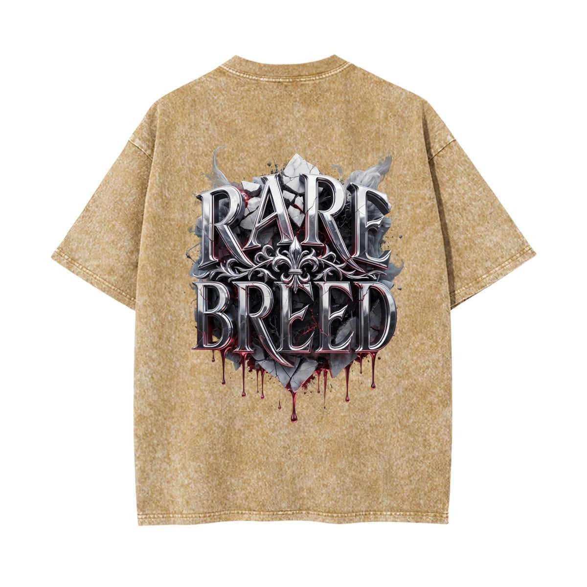 Rare Breed Graphic Tee | Chrome Metal Streetwear T Shirt