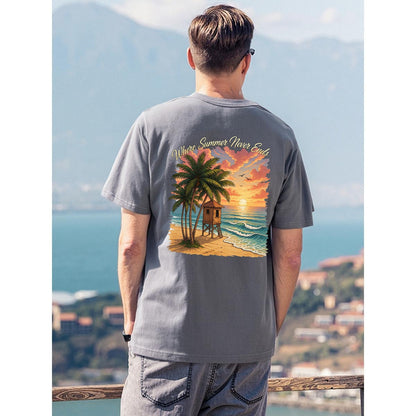 Where Summer Never Ends T Shirt | Vintage Beach Graphic Tee