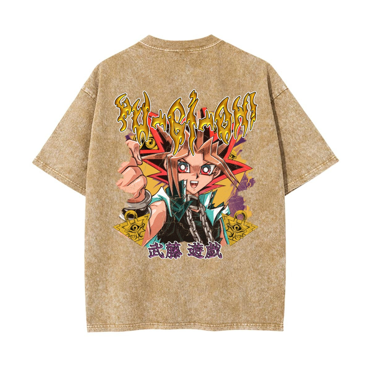 Unisex Heavyweight Washed T-shirt Printed in USA|250GSM Cotton DTG  Double-sided