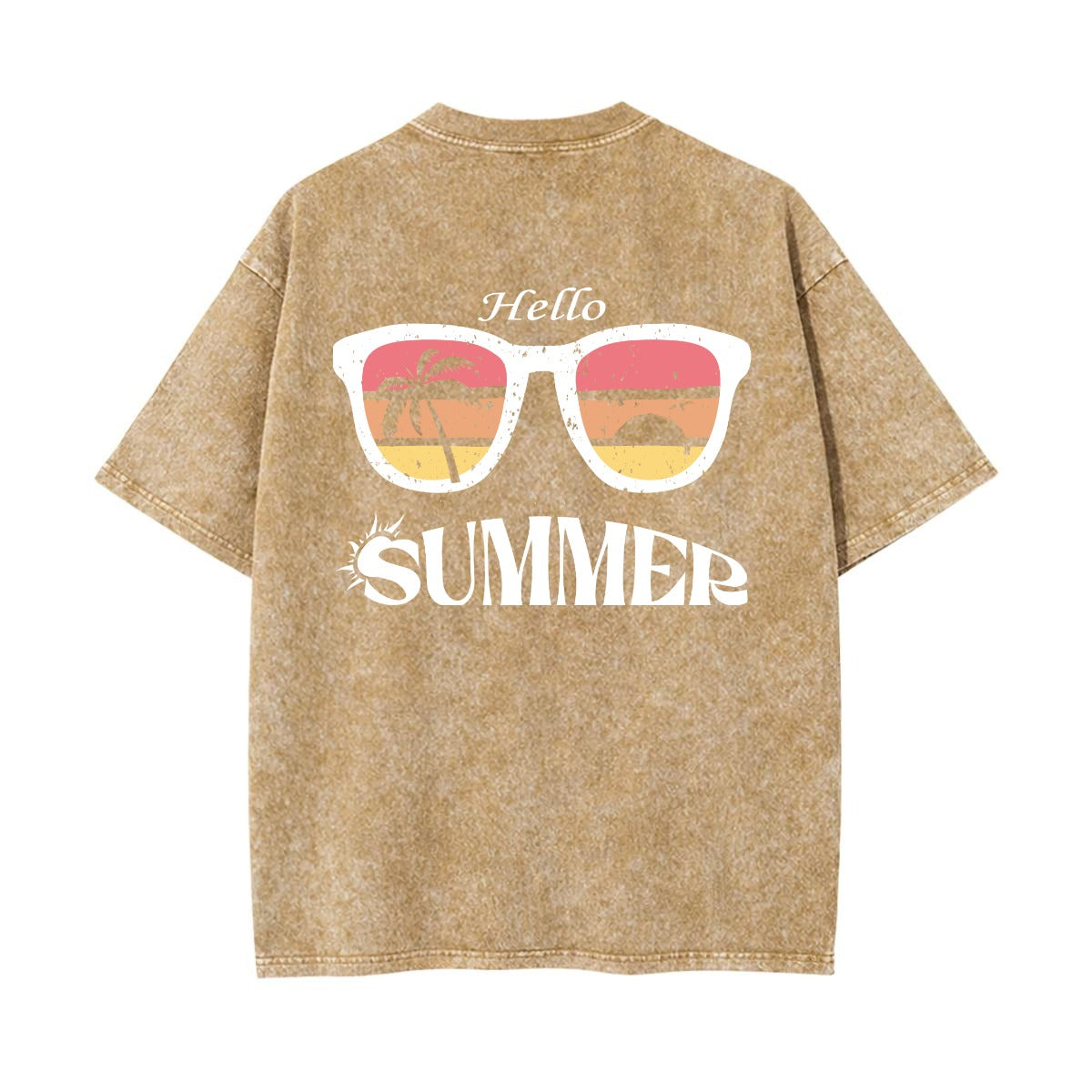 Unisex Heavyweight Washed T-shirt Printed in USA|250GSM Cotton DTG  Double-sided