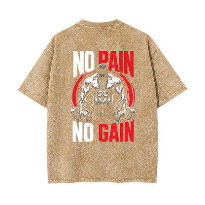 Unisex Heavyweight Washed T-shirt Printed in USA|250GSM Cotton DTG  Double-sided