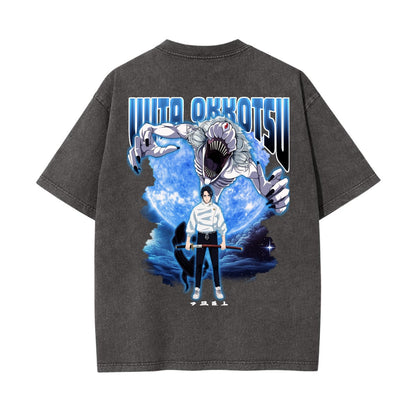 Unisex Heavyweight Washed T-shirt Printed in USA|250GSM Cotton DTG  Double-sided
