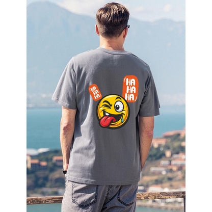 Men's T-Shirt Printed in USA|180GSM Front & Back DTF